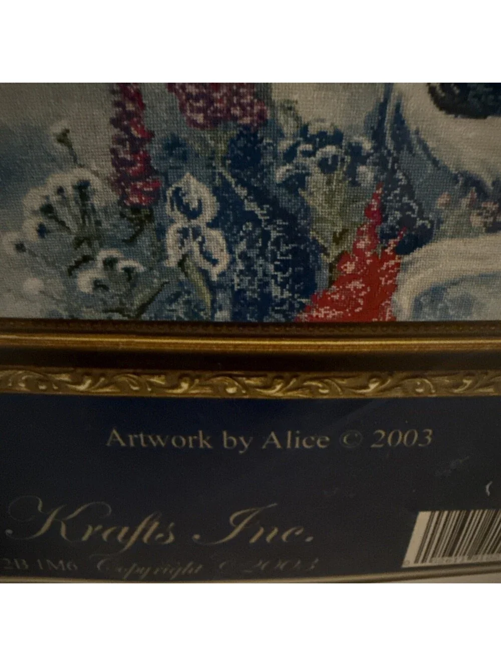Kustom Krafts Unicorn & Floral “Enchantment” Counted Cross Stitch Kit New 16x20